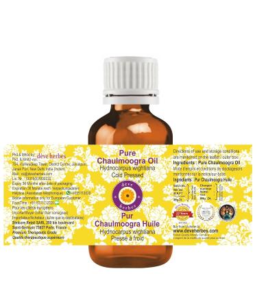 Pure Chaulmoogra Oil 100% Natural Therapeutic Grade - 15ml Cold Pressed | d ve herbes International Shipping - Buy Online on GoSupps.com