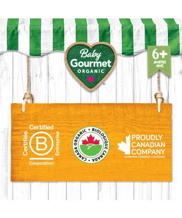 Baby Gourmet Organic Puree Baby Food Pouches - Mango Avocado & Oats - No Added Sugar Or Salt Non GMO No Fillers Gluten Free Kosher (128ml) - 12 Pack - Buy Online on GoSupps.com