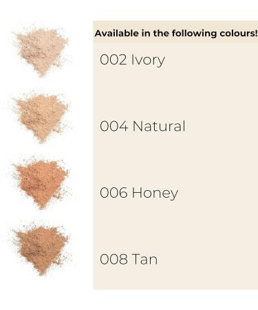 GOSH Mineral Powder Vegan Loose Fixing Powder - Medium to High Coverage 006 Honey, 8.00 g - Buy Online on GoSupps.com