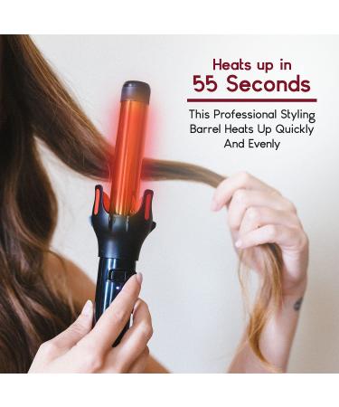 Farrah Automatic Hair Curling Iron Wand 1 Inch - Professional Curling Tool for Effortless Waves | International Shipping Available - Buy Online on GoSupps.com