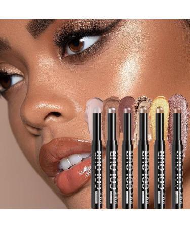  Generisch Cream eyeshadow pencil for women | 6 long-lasting soft cream colors for weddings carnivals parties travel long-lasting for parties and holidays easy to apply - Buy Online on GoSupps.com