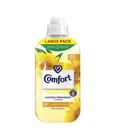 Comfort Sunshiny Days Fabric Conditioner with Stay Fresh technology for 100 days of freshness + fragrance* 48 washes (1.44 L)
