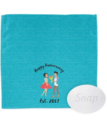 YouCustomizeIt Personalized Happy Anniversary Washcloth