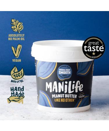 ManiLife Peanut Butter - All Natural Single Origin No Added Sugar No Palm Oil - Buy Online on GoSupps.com
