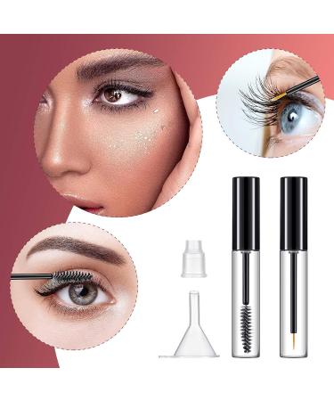 12-Piece 10ml Empty Mascara & Eyeliner Tubes Set with 4 Cream & Liquid Containers - DIY Eyelash Serum Kit - Buy Online on GoSupps.com