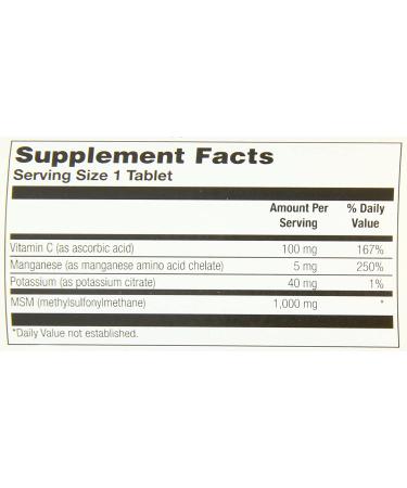 Thompson MSM 1000mg - 120 Tablets for Joint Health & Wellness - Buy Online on GoSupps.com