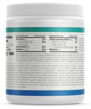 Amino Nutritional Supplement, Nutritional Support, Non-GMO, Gluten Free, Elemental Free-Form Amino Acid Formula (50g, Unsweetened Coco-Choc) 50 Grams Unsweetened Coco-Choc - Buy Online on GoSupps.com