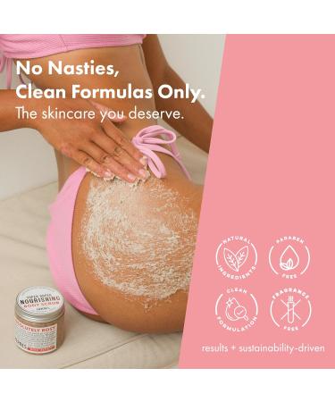 Rose Petal Scrub & Exfoliator | Natural Sugar Body Scrub with Vitamin E for Toning & Cellulite Care | Handmade Heroes - International Shipping - Buy Online on GoSupps.com