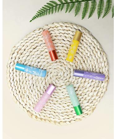 10ml Gemice Essential Oil Roller Bottles - 6 Pack with Stainless Steel Balls, Opener, Dropper - Portable Refillable Clear Perfume Sample Bottles - Buy Online on GoSupps.com