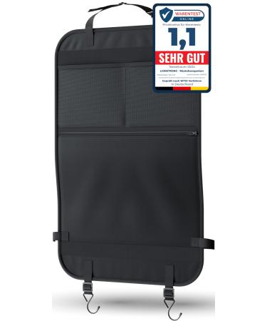 Lionstrong Auto Organizer Children Back Seat Black Waterproof - Backrage Protection Auto Children Universal Compatible - AutoSitz Organizer - Seat Protection Auto Backrest (Individual Black) - Buy Online on GoSupps.com