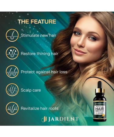 Minoxidil Hair Growth Kit - 5% Treatment for Men & Women | Effective Hair Loss Solution - 1oz - Buy Online on GoSupps.com
