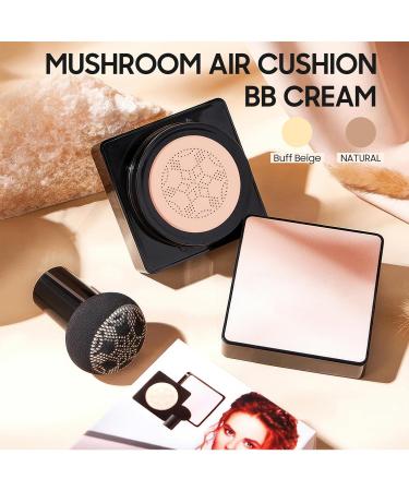 Ursoulney Air Cushion CC Cream - Long-Lasting Brightening Mushroom Head BB Cream Foundation for Face Makeup, Moisturizing Full Coverage Self Adjusting Concealer for Even Skin Tone (Natural, 1 PCS) - Buy Online on GoSupps.com