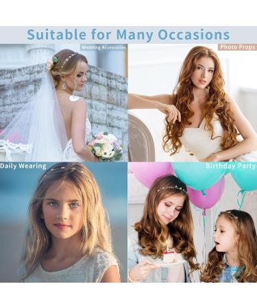 Yxiang 8PCS Crystal Headbands for Women - Fashion Rhinestone & Pearl Hairbands | Decorative Headpieces for Girls, Women, and Brides - 8 Styles Available - Buy Online on GoSupps.com