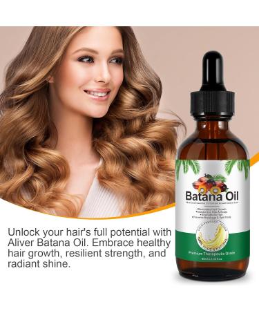 AIQIUSHA Batana Oil for Hair Growth - 100% Organic Cold Pressed 120ML | Pure Essential Massage Oil for Hair Skin & Eyelashes - Anti-Aging Benefits - Buy Online on GoSupps.com