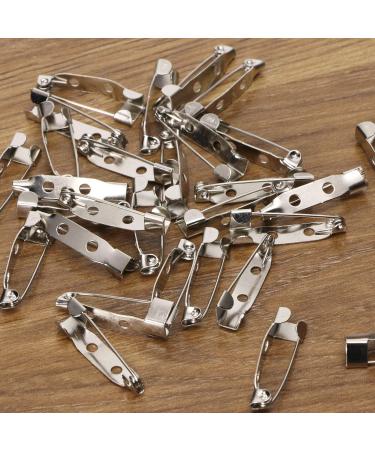 Shapenty 30PCS Silver 25MM Locking Pins Backs for DIY Craft and Jewelry Making - Buy Online on GoSupps.com