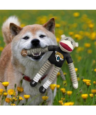 Shop Littlearth NFL Jacksonville Jaguars Sock Monkey & Flying Disc Pet Toy Combo Set - Perfect Gift for Pets & Fans! - Buy Online on GoSupps.com