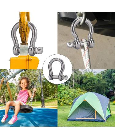 OWAYOTO Screw Pin Anchor Shackle 5/16 Inch 8mm 304 Stainless Steel Heavy Duty 4pcs - Buy Online on GoSupps.com