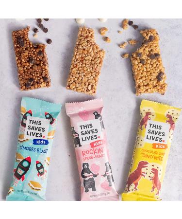 This Saves Lives Kids' Snack Bars (Variety Pack  0.88 Ounce (Pack of 15)) Variety Pack 0.88 Ounce (Pack of 15) - Buy Online on GoSupps.com