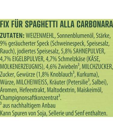 Buy Knorr Fix Spaghetti alla Carbonara - No Flavor Enhancers - 36g Pack | International Shipping Available - Buy Online on GoSupps.com