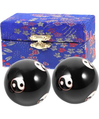 Gatuida 8 STK Metal Massage Globe Stress Balls - Premium Baoding Balls for Stress Relief & Yoga - Hand-Rolling Massage Device - Buy Online on GoSupps.com
