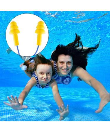 30 Pairs Corded Silicone Waterproof Ear Plugs for Sleeping, Swimming, Shooting - Reusable Noise Cancelling & Hearing Protection - Buy Online on GoSupps.com