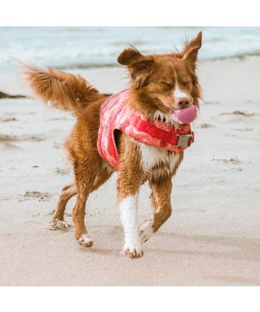 Hurtta LifeSavior ECO Dog Life Jacket | Recycled Polyester Buoyancy Aid | Red 20-40 kg - Buy Online on GoSupps.com