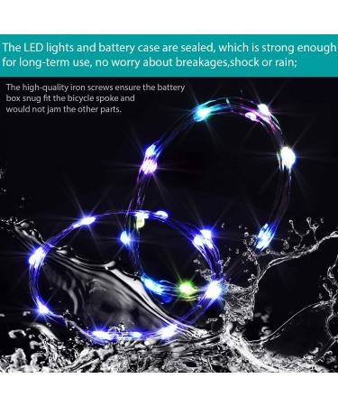 Waybelive 2 Pack LED Bike Wheel Light - Remote Control Tire LED Light | 16 Color Change | Waterproof & Super Bright | Ideal for Night Riding | Great Gift for Kids (2 Tires) - Buy Online on GoSupps.com