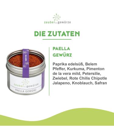 Premium Spanish Paella Spice Mix with Real Saffron - 60g Re-Lockable Aroma Can | Magic of the Spice - Buy Online on GoSupps.com