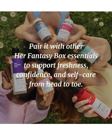 Her Fantasy Box | Body Splash Hydrating Body Oil (Pineapple Creme) - Moisturizing Non-Greasy Formula for Soft Smooth Skin - All-Natural Lightweight & Nourishing Pineapple Creme 8 Fl Oz (Pack of 1) - Buy Online on GoSupps.com