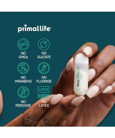 Primal Life Organics Real White Teeth Whitening Gel Pods - Organic All-Natural No Peroxide or Bleach - 10 Treatments - Buy Online on GoSupps.com