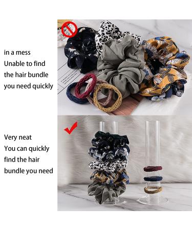 Acrylic Scrunchie Holder Stand for Girls & Women - 2 Pcs Set - Buy Online on GoSupps.com