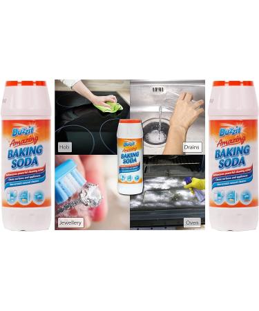 3 x Baking Soda Multipurpose Natural Cleaner Powerful Stain Remover Cleans Surfaces and Appliances Sinks Drains 500g - Buy Online on GoSupps.com