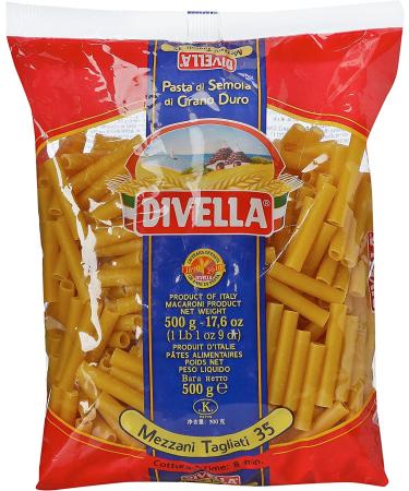 Italian Gourmet E.R. Divella Mezzani Tagliati N. 35 Set of 24 durum wheat semolina pasta 500 g + box Italian Gourmet Polpa di Pomodoro 400 g