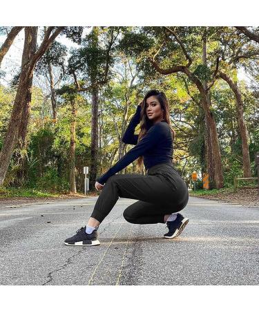 BALEAF Women's Lightweight Hiking Pants with Zipper Pockets - UPF 50+ High Waist Joggers for Camping & Travel | 01-Black, Medium - Buy Online on GoSupps.com