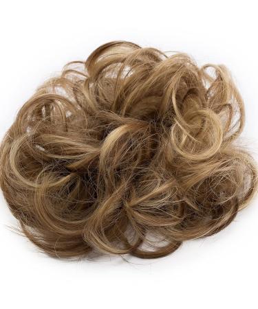 SEGO Hairpiece - Natural Light Brown & Ash Blonde #12H24 Hair Tie Bun Extensions | Perfect Updo with Elastic Band - Buy Online on GoSupps.com