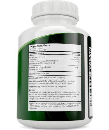 Magnesium Glycinate 400mg + Organic Turmeric Curcumin 700mg with Bioperine Providing 95% Curcuminoids - 270 Tablets & 120 Capsules - Vegan Bundle - Buy Online on GoSupps.com