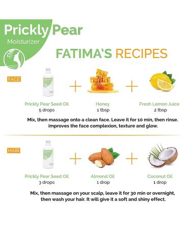 Fatima's Garden Prickly Pear Seed Oil USDA Ecocert Certified Organic Moroccan Anti-aging Moisturizer for Face, Hair, Skin & Nails 1 Fl Oz - Buy Online on GoSupps.com
