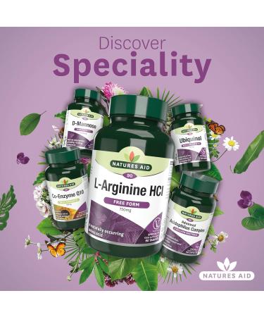 Natures Aid 750mg L-Arginine Tablets - Pack of 90 132230 - Buy Online on GoSupps.com