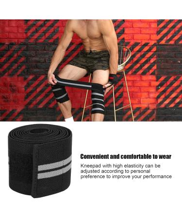 Buy Elastic Sports Knee Brace for Gym & Weightlifting - Black & Gray - Optimal Support for Cross Training - Buy Online on GoSupps.com