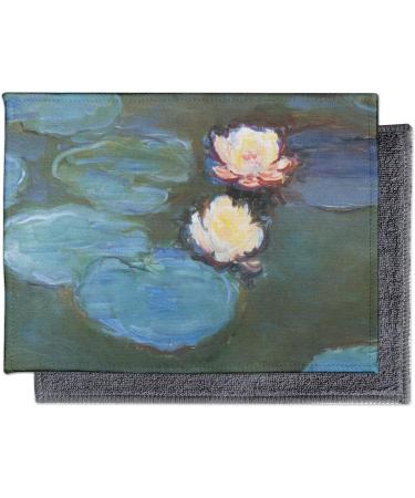 YouCustomizeIt Water Lilies #2 Microfiber Screen Cleaner - Ultra Soft Eco-Friendly & Customizable Screen Wipe for All Devices - Buy Online on GoSupps.com