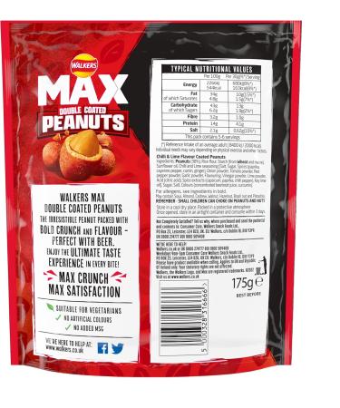 Max Strong Nuts Chili & Lime 175g - Spicy Snack Mix | Shop Now - Buy Online on GoSupps.com