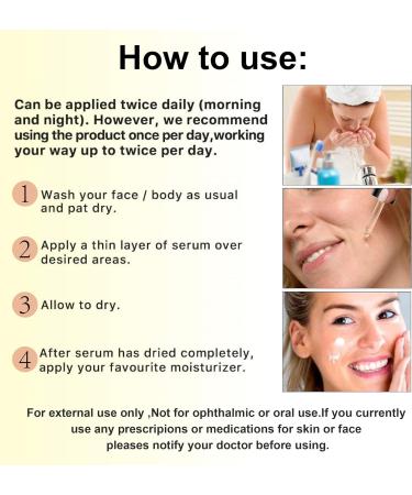 Natural Vitamin C Retinol Serum New Skin Treatment Formula Organic Anti Wrinkle Reducer Moisturizer Dark Circles Scar Organic Skin Care for Face and Eyes (Vitamin C Serum) - Buy Online on GoSupps.com