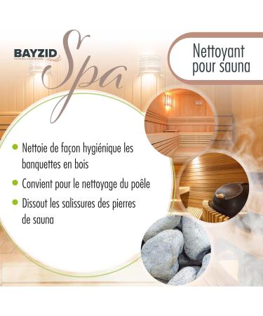 Bayzid 3 x 1L SPA Sauna Cleaner Concentrate with Eucalyptus Scent - Premium Wood Cleaning Solution for Home Saunas - Buy Online on GoSupps.com
