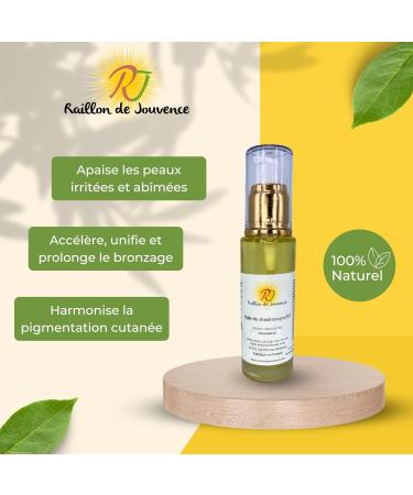 RAILLON DE JOUVENCE - Virgin Chaulmoogra Oil - Soothes Irritated and Damaged Skin - Accelerates Unifies and Prolongs Tanning - Harmonizes Skin Pigmentation - 50 ml - Buy Online on GoSupps.com