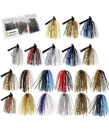 Croch Bass Jigs Set Fishing Jigs and Jigs Skirts (20pcs) - Buy Online on GoSupps.com