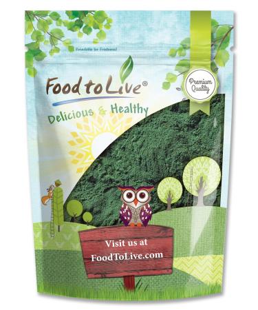 Food to Live Chlorella Powder 1 Pound - Kosher Raw Green Algae Vegan Superfood Bulk Pure Vegan Green Protein Rich in Vitamins and Minerals Great for Drinks Teas and Smoothies 16 Ounce (Pack of 1)