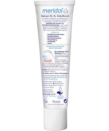 Buy Meridol Toothpaste 75ml - Effective Oral Care International Shipping Available - Buy Online on GoSupps.com