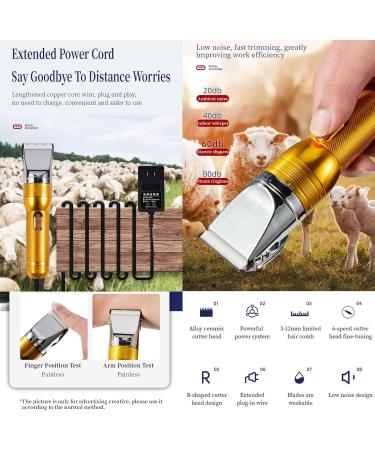 Dog Grooming Clippers Electric Professional Powerful 350W Sheep Shears Pet Grooming Clippers for Heavy Duty Hair Horses Cat Farm Livestock Fur Carpet Trimmers Shaver for Thick Coats - Buy Online on GoSupps.com
