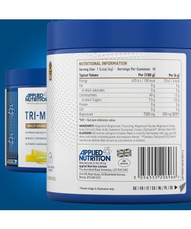 Applied Nutrition Tri-Magnesium Lemon & Lime 200G - Buy Online on GoSupps.com
