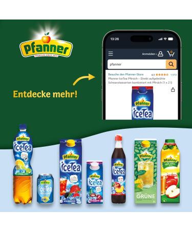 Pfanner Lemon-Lime Drink 2L - Refreshing Multi-Fruit Beverage with 25% Fruit Content - Buy Online Now! - Buy Online on GoSupps.com